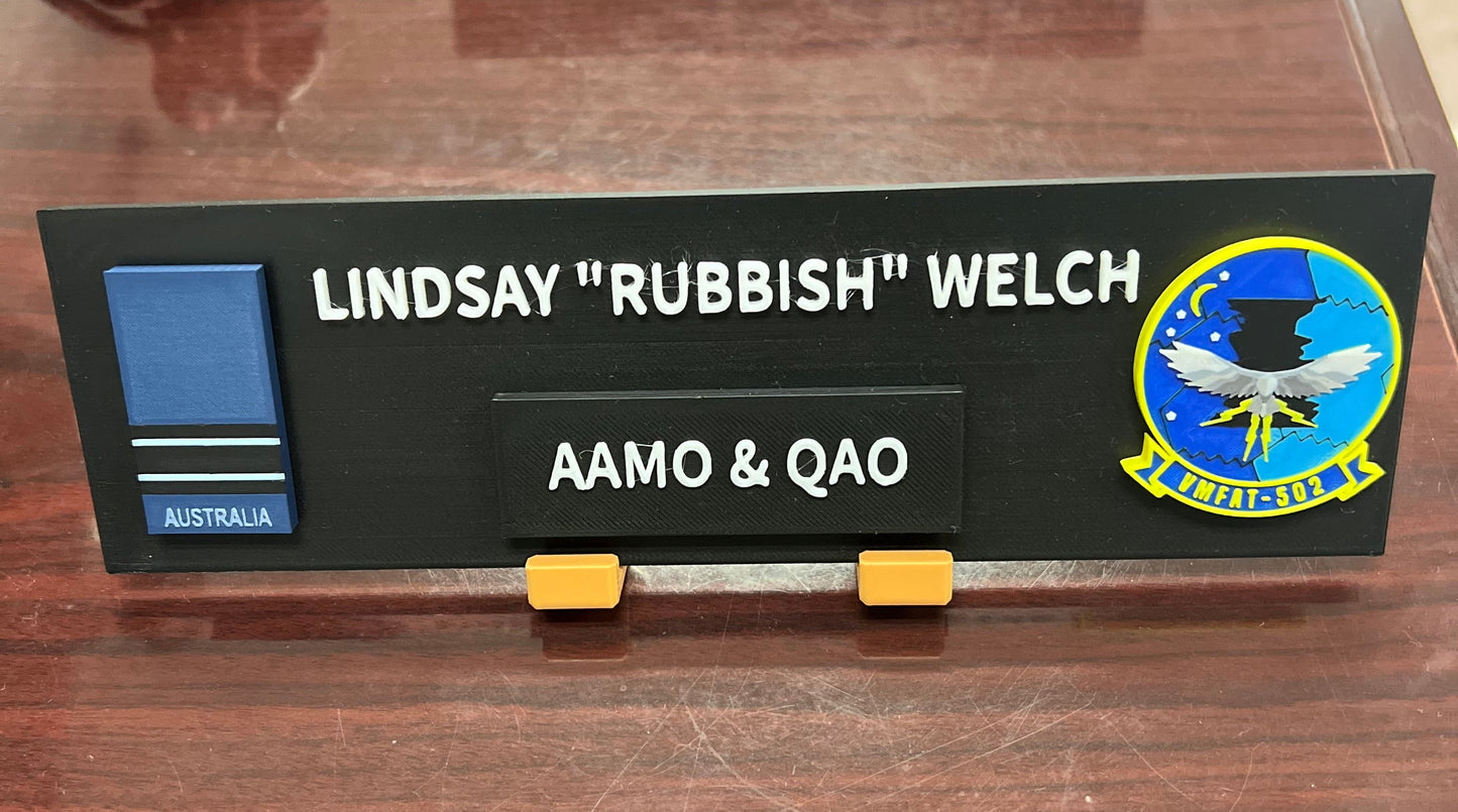 Custom Desk Name Tag