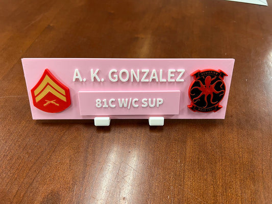 Custom Desk Name Tag